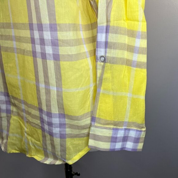 BUFFALO David Bitton Women's Lemon Plaid Button up Patti Shirt - Medium - NWT$45 - Picture 4 of 4